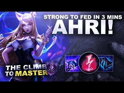 FROM STRONG TO FED IN 3MINS! AHRI MID! - Climb To Master | League Of Legends
