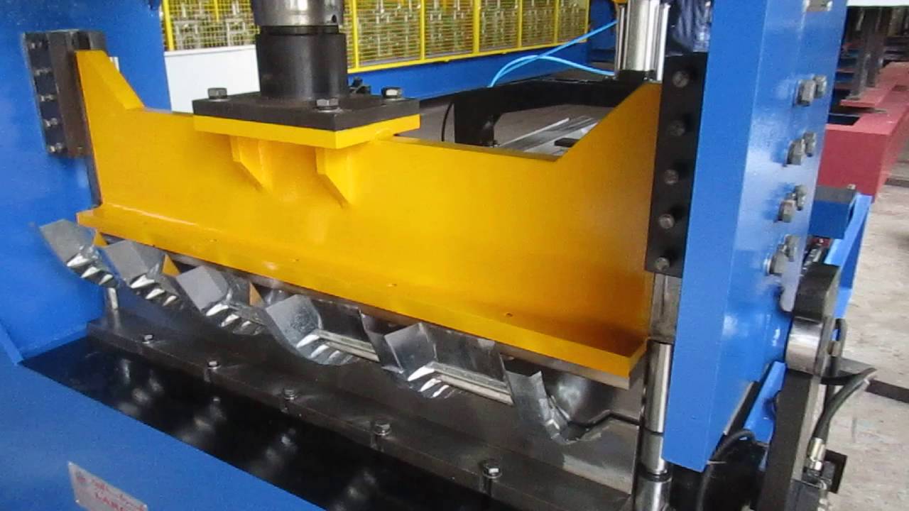 roofing sheet crimping machine YouTube