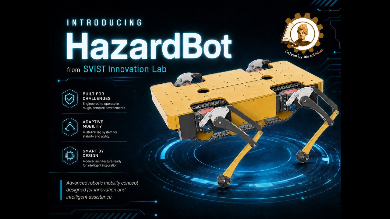 Introducing HazardBot, a hazard-detection robot engineered in-house at the SVIST Innovation Hub