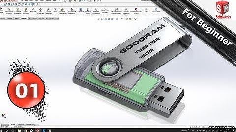 Modeling a USB Flash Drive in solidworks 01