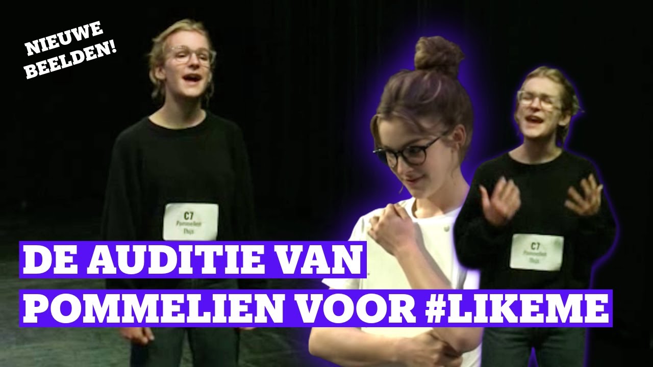 Deze auditie van Pommelien zag je nog nooit