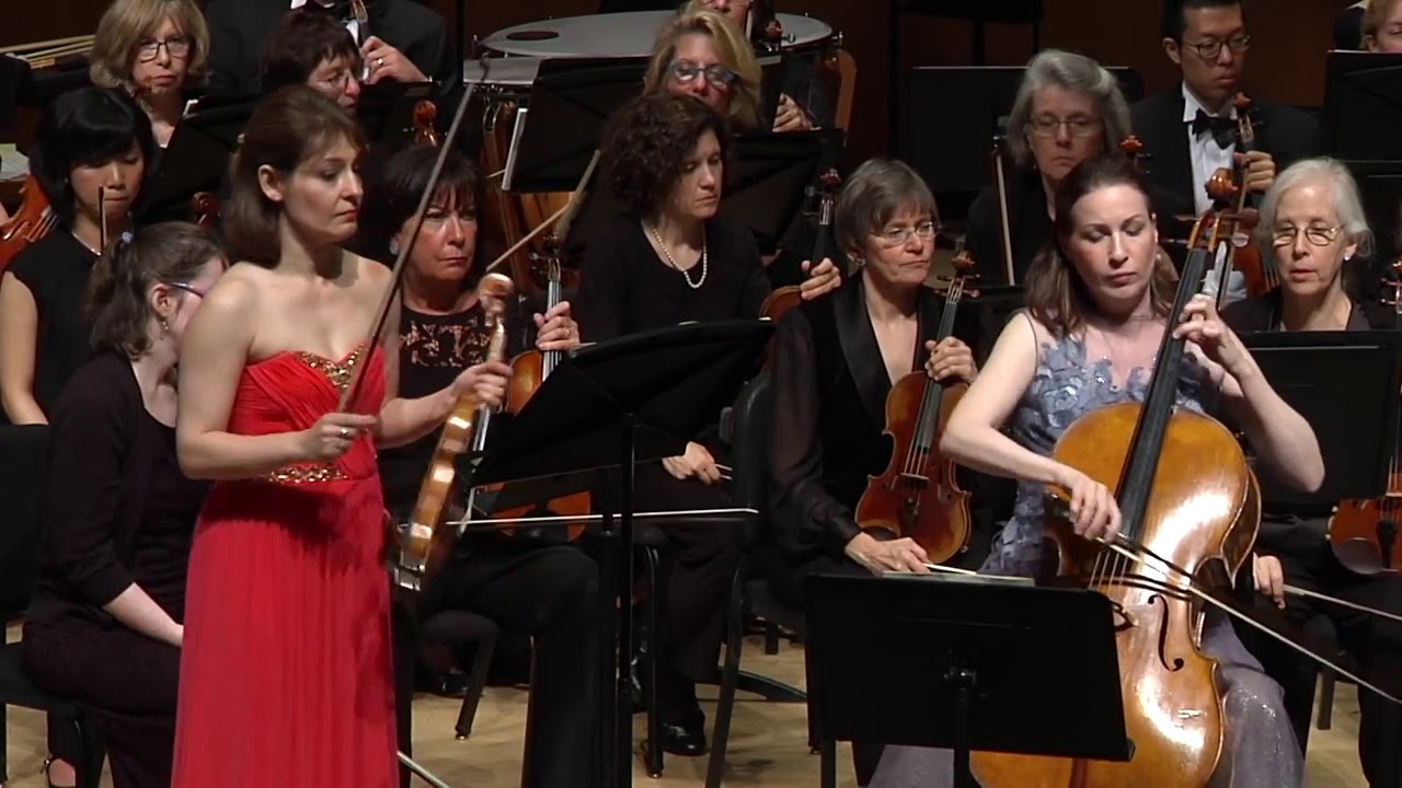 Irina Muresanu and Wendy Warner perform Brahms' Double Concerto in A Minor, Op 102