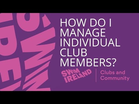How do I manage individual club members?