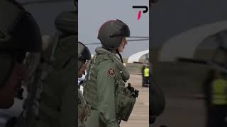 King Felipe VI Flies NH90 Helicopter During Naval Base Visit in Spain