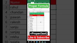 Excel Tips &amp; tricks | how to use proper Formula in Excel | use proper function in Excel #excel