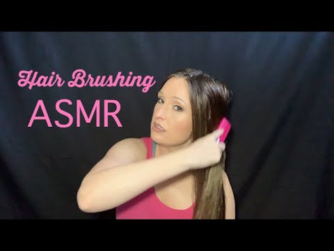 ASMR | HAIR BRUSHING | BRUSHING MY WET HAIR | BRUSHING MY HAIR OVER MY FACE WITH SPRAY