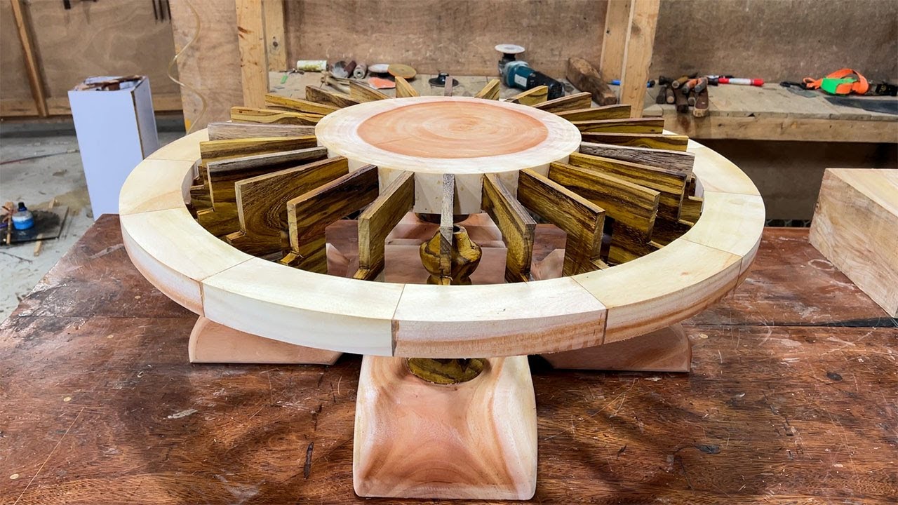 Incredible Woodworking // Craftsman's Unique Project with Complex Designs and Remarkable Precision