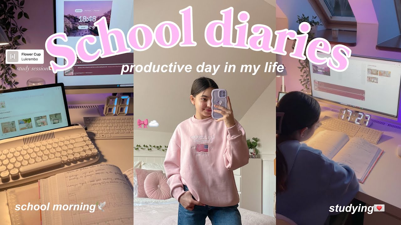 6AM PRODUCTIVE SCHOOL DAY / produktywny szkolny dzień🎀🎧