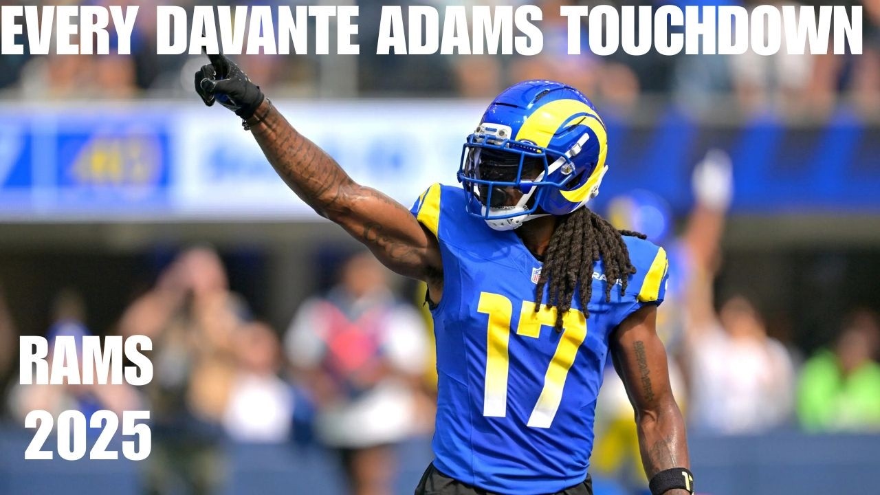 Every Davante Adams touchdown with Rams - 2025 (including playoffs)