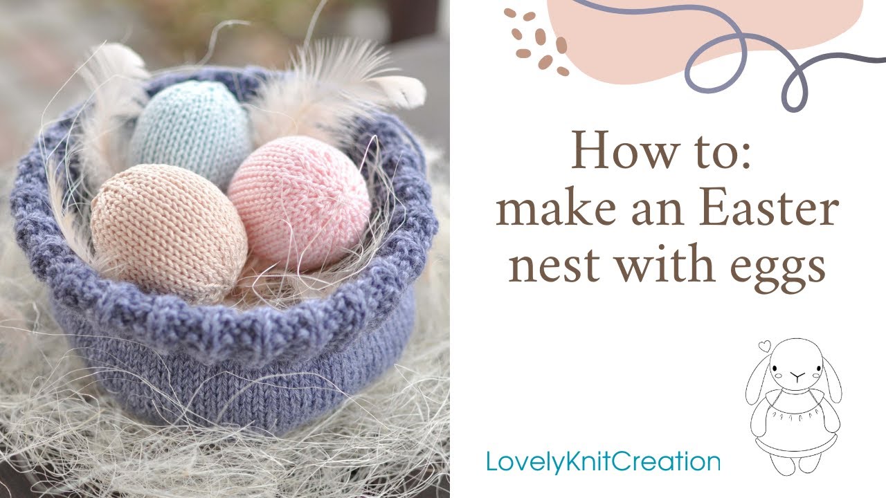 How to make an Easter nest with eggs - YouTube