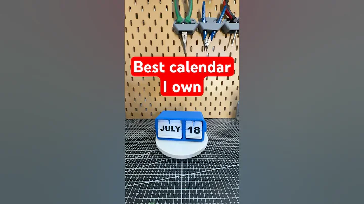 Perpetual Calendar - 3D Printed #shorts