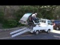 南京結び 田植え機の積み下ろしrice planting machine　#rice transplanter