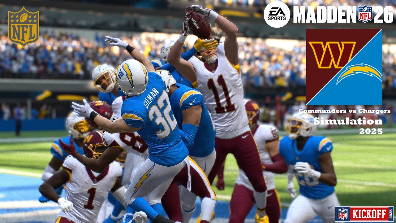 Madden 26 Washington Commanders vs Los Angeles Chargers WEEK 5
