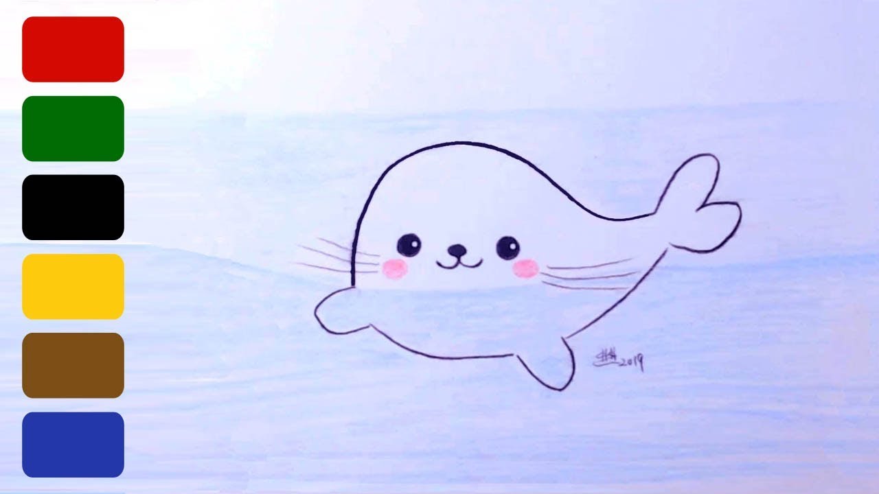 Featured image of post Simple Cute Seal Drawing Seal cartoon cute seals illustration art drawing aesthetic stickers cute icons freelance illustrator cute images bored panda aesthetic anime