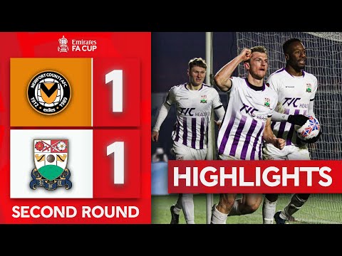 Newport county 1-1 barnet | late collinge goal sets up replay | emirates fa cup 2023-24