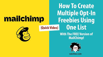 MailChimp Tutorial: How to send multiple freebies with one list (using the FREE version)