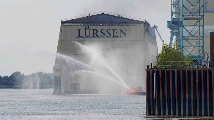 4K | Major Fire / Feuer Grossbrand at Lürssen Werft / shipyard - Yacht Project SASSI impacted