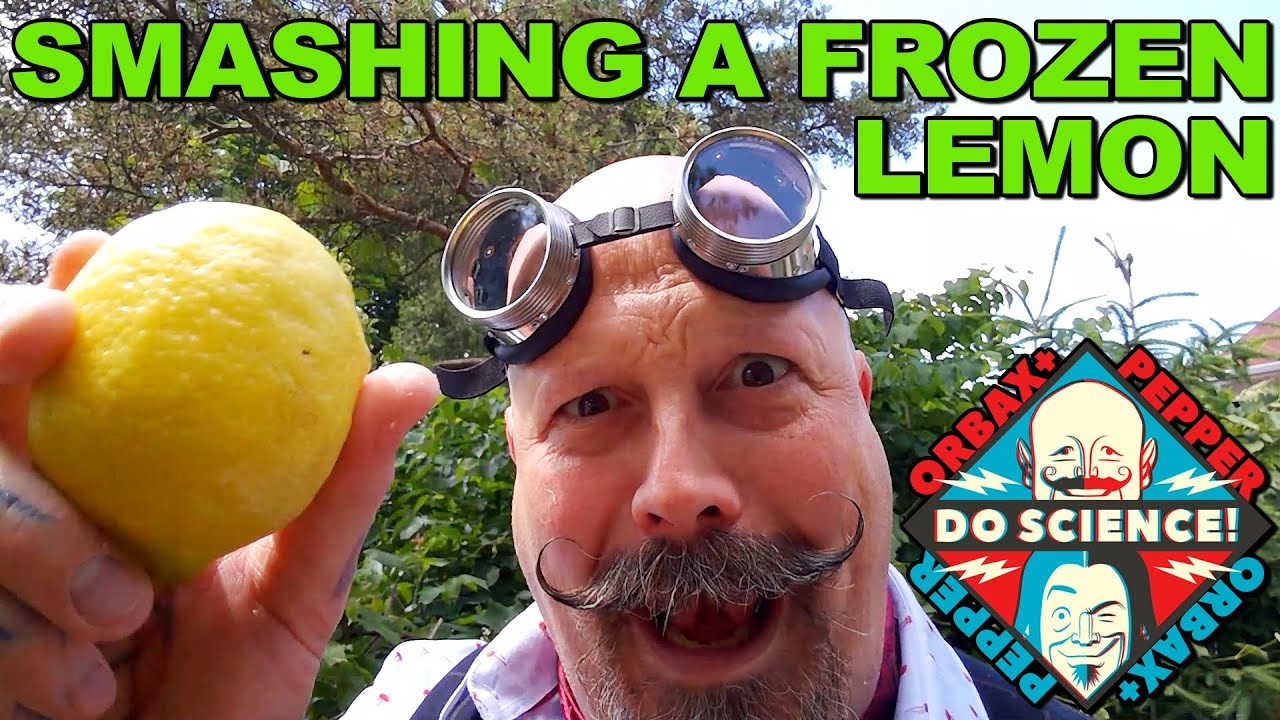 Smasing Lemon Smashing a Frozen Lemon! #stem #science #stemforkids - YouTube