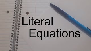 Isolating a Variable in Equations with More Than One Variable