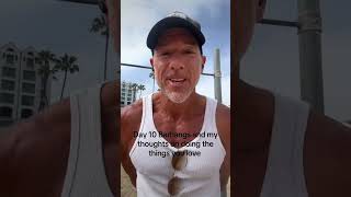 Doing the things you love at Santa Monica muscle beach 