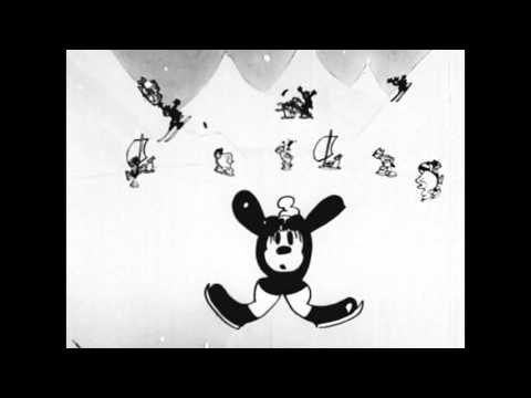 Disney 1928 Lost Film "Sleigh Bells" Movie Clip - Oswald the Lucky Rabbit