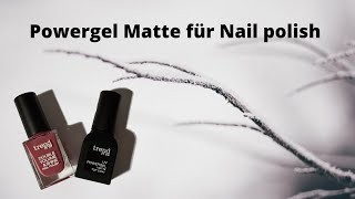 Trend IT UP/ POWERGEL Matte/ مناكير شفاف يحول مناكير لامع الى مناكير ميت خلال دقيقة واحدة