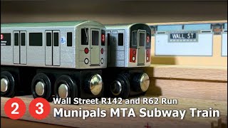 Munipals MTA 2 & 3 Train Wall Street Subway Run