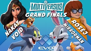 MultiVersus @ EVO 2022 GRAND FINALS - NAKAT & VoiD vs RoseJ & Mirrorman - Reaction