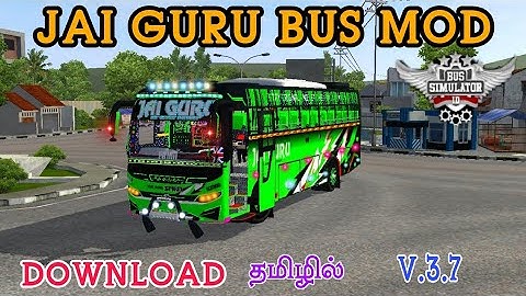 🤩🥳 NEWJAI GURU ZEDVEGA V1 BUS MOD FOR BUSSID  DOWNLOAD IN TAMIL #zedvegamod #jaiguru_holidays