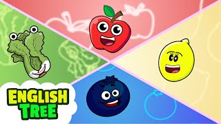 yummy fruits vegetables english tree tv