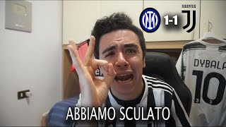 MALE. NON ABBIAMO MERITATO. MA SE GLI ALTRI SONO POLLI... Inter Juventus 1-1