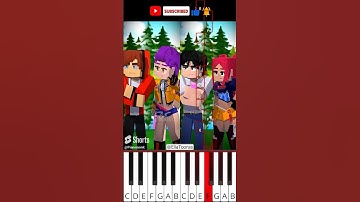 Boys CHEATED! | Minecraft Animation #minecraft #shorts (@EllaToonss) - Octave Piano Tutorial