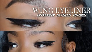 THE BEST EYELINER FOR BEGINNERS | EASY DETAILED EYELINER TUTORIAL FOR BEGINNERS | Zahria Shantí