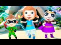 Super Heroes vs Monsters in the Cave | Funny Cartoon for Kids | Dolly and Friends 3D