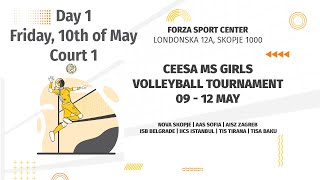 CEESA MS Girls Volleyball Tournament Court 1 - Day 1