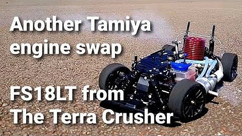 Tamiya FS18LT, another engine swap. From Terra Crusher to TG10mk1, vintage nitro RC