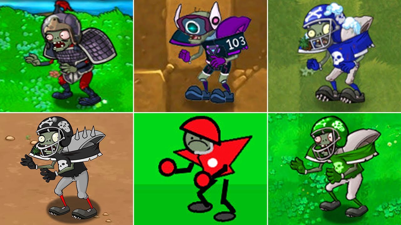 100% All FOOTBALL Zombie PvZ Mod