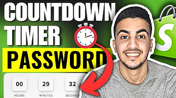 Hoe voeg je een afteltimer toe aan de wachtwoordpagina in Shopify?