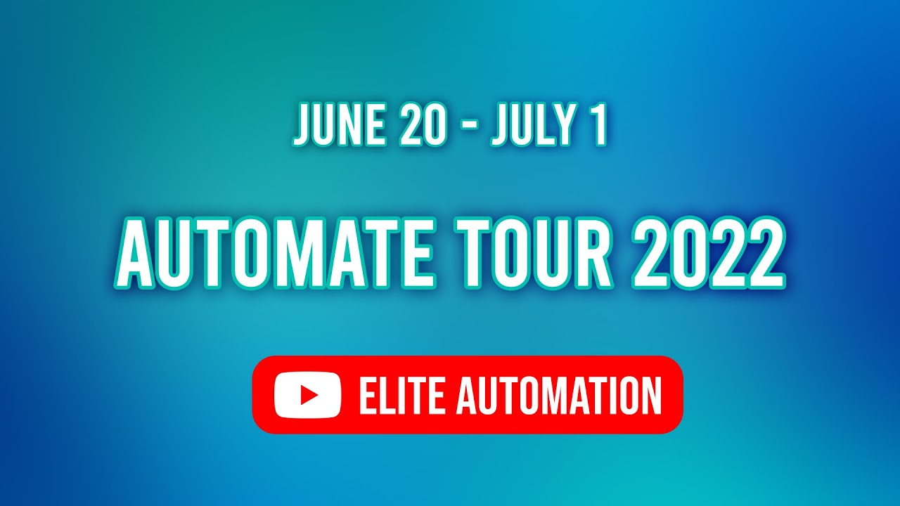 Automate Tour 2022 Teaser | Elite Automation