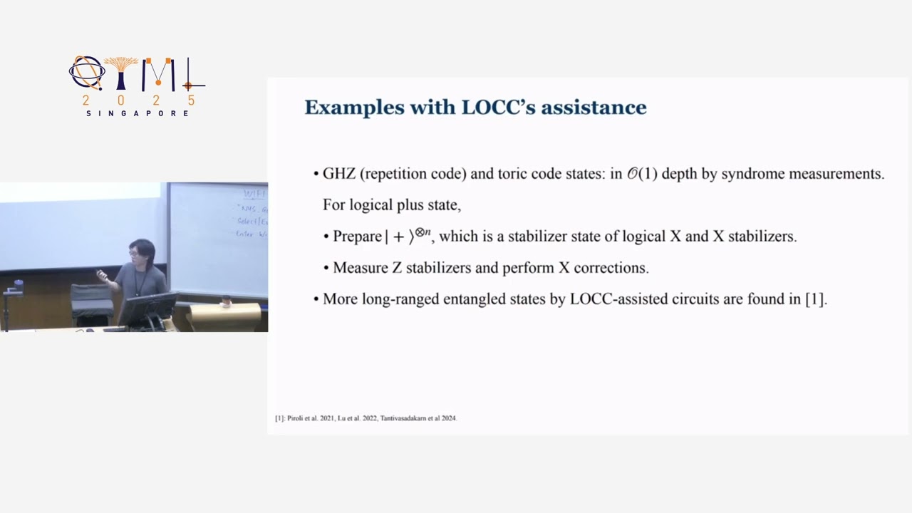 QTML 2025: LOCC-Assisted Quantum Circuits for Long-Range Entangled States