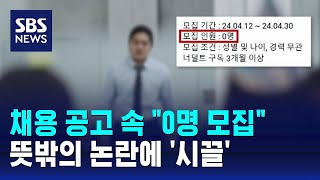 채용 공고 속 