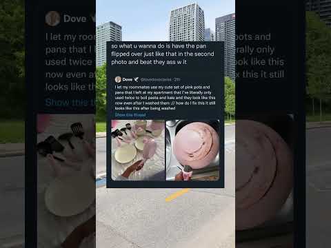 Roommates destroyed her pink pots and the internet had thoughts #RoommateProblems