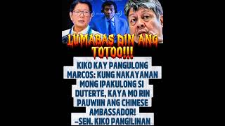 ANGRY😡🔥KIKO INUTUSAN SI BBM PALAYASIN SI CHINESE AMBASSADOR😱YAY!#funny#comedy#jokes#foryou#shorts