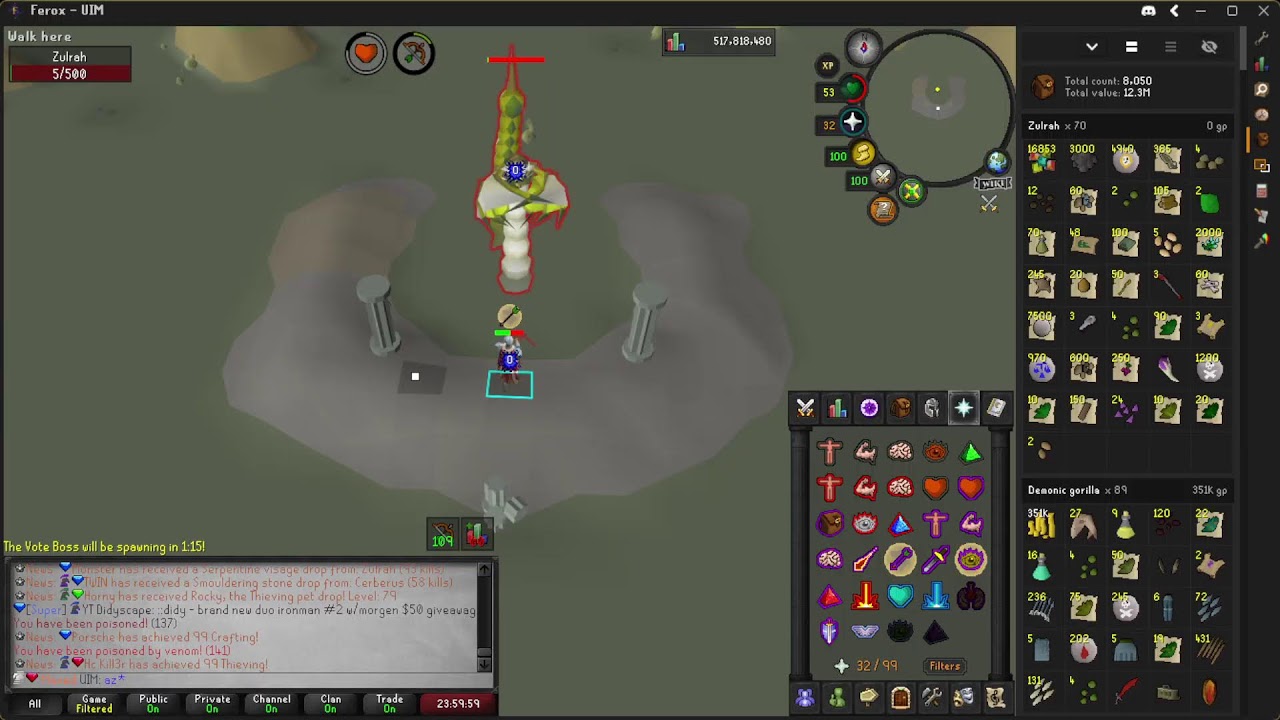 🔴 FEROX RSPS - MAXED UIM