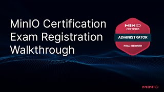 MinIO Certification Exam Registration Walkthrough