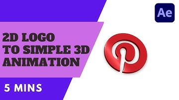 2D logo to 3D Simple logo animation in after effects in 5 Mins ( NO PLUGINS )