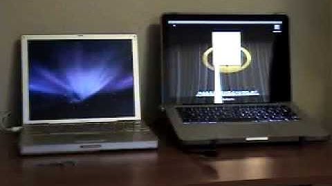 PowerBook G4 vs MacBook Pro Boot Race