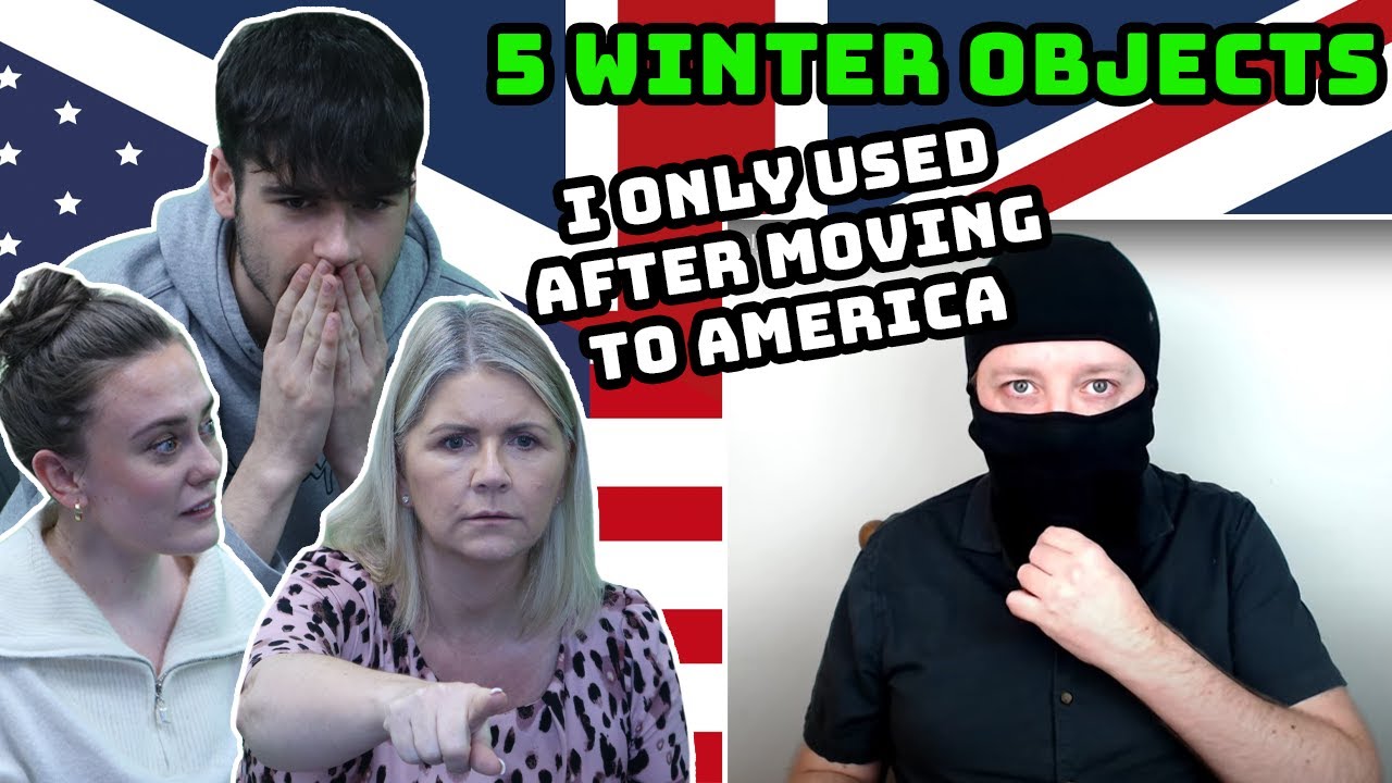 British Family Reacts | 5 Winter Objects I Only Used After Moving To AMERICA!