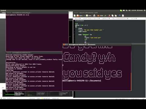 case statements using figlet