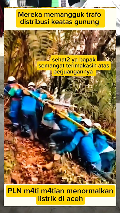 petugas PLN berusaha agar warga Aceh dapat listrik kembali #videoviral #beritaterkini